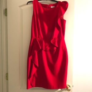 Red Calvin Klein dress size 10